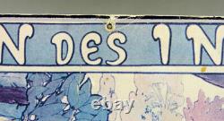 Alphonse Mucha Rare ancienne affiche'' Vin des Incas'' Epoque Art Nouveau. 1897