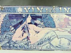 Alphonse Mucha Rare ancienne affiche'' Vin des Incas'' Epoque Art Nouveau. 1897