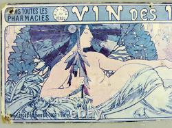 Alphonse Mucha Rare ancienne affiche'' Vin des Incas'' Epoque Art Nouveau. 1897