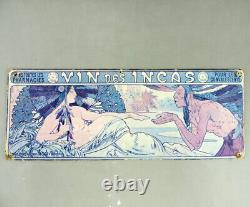 Alphonse Mucha Rare ancienne affiche'' Vin des Incas'' Epoque Art Nouveau. 1897