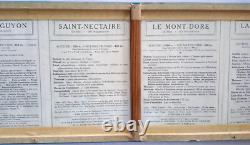 Ancien cadre dépliant d'Affiches Publicitaires l'Auvergne Thermale, 5 stations