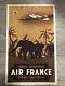 Ancienne Affiche Air France Afrique Occidentale Par Aléppée