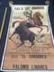 Ancienne Affiche Espagnole De Corrida Originale 1975 El Cordob&eacute;s Palomo Linares