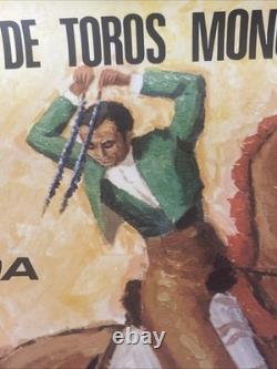 Ancienne Affiche Espagnole De Corrida Originale 1975 El Cordobés Palomo Linares