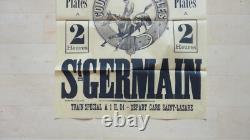 Ancienne Affiche Hippisme St Germain Societe De Sport De France Equitation