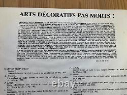 Ancienne Affiche Musee Arts Decoratifs Milano Bordeaux Memphis Sottsass 83