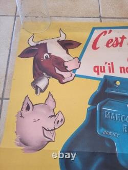 Ancienne Affiche Publicitaire Agricole