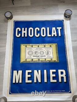 Ancienne Affiche Publicitaire Chocolat Menier