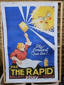 Ancienne Affiche Publicitaire The RAPID par DION