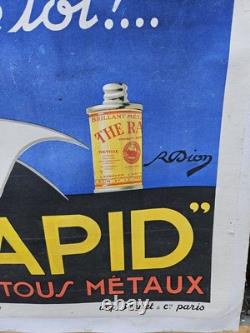 Ancienne Affiche Publicitaire The RAPID par DION