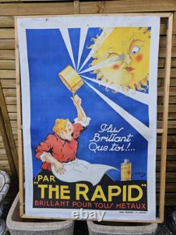 Ancienne Affiche Publicitaire The RAPID par DION