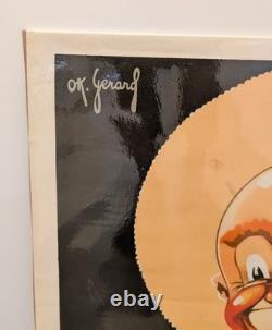 Ancienne Affiche publicitaire Brasserie Vandenkerckhoven Signé OK Gerard TBE