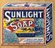 Ancienne Plaque émaillée Publicitaire Pour La Marque Sunlight Soap