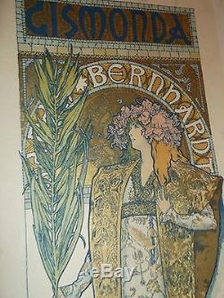 Ancienne affiche Alphonse Mucha les Maîtres de l'Affiche planche n°27 old poster