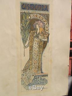 Ancienne affiche Alphonse Mucha les Maîtres de l'Affiche planche n°27 old poster