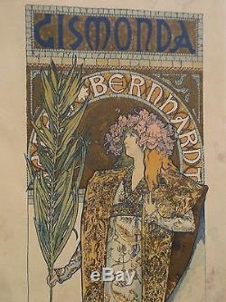 Ancienne affiche Alphonse Mucha les Maîtres de l'Affiche planche n°27 old poster