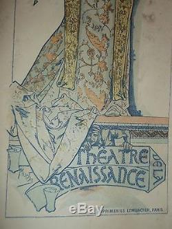 Ancienne affiche Alphonse Mucha les Maîtres de l'Affiche planche n°27 old poster