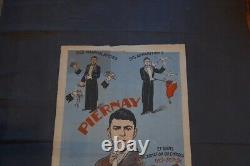 Ancienne affiche Magicien Piernay 1942 rare sous l'occupation WW2 signé au dos