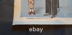 Ancienne affiche Magicien Piernay 1942 rare sous l'occupation WW2 signé au dos
