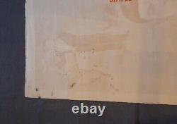 Ancienne affiche Magicien Piernay 1942 rare sous l'occupation WW2 signé au dos