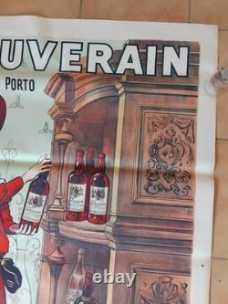 Ancienne affiche originale LE SOUVERAIN de Paul Bergé imp Camis début Xxème
