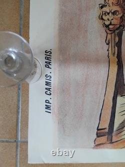 Ancienne affiche originale LE SOUVERAIN de Paul Bergé imp Camis début Xxème