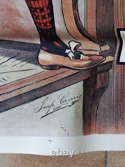 Ancienne affiche originale LE SOUVERAIN de Paul Bergé imp Camis début Xxème
