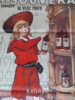 Ancienne affiche originale LE SOUVERAIN de Paul Bergé imp Camis début Xxème