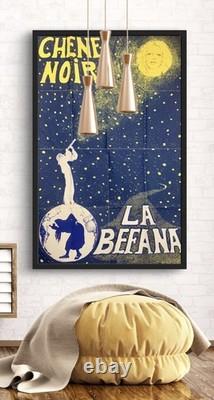 Ancienne affiche originale théâtre Avignon chêne noir La Befana Gérard GELAS