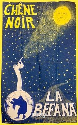 Ancienne affiche originale théâtre Avignon chêne noir La Befana Gérard GELAS