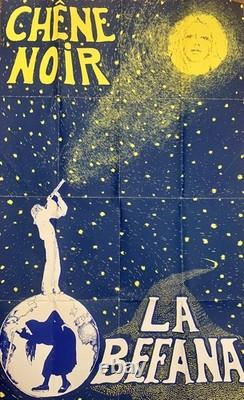 Ancienne affiche originale théâtre Avignon chêne noir La Befana Gérard GELAS