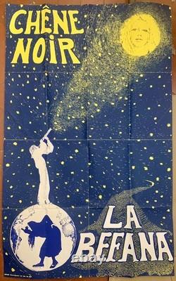Ancienne affiche originale théâtre Avignon chêne noir La Befana Gérard GELAS