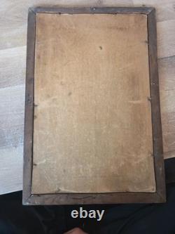 Ancienne affiche publicitaire Pile Wonder Tarif éclairage TSF encadrée