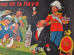 Ancienne affiche publicitaire Tribunal de la Haye distillerie Giffard à Angers