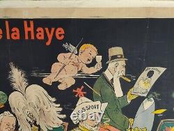 Ancienne affiche publicitaire Tribunal de la Haye distillerie Giffard à Angers