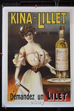 Ancienne affiche publicitaire ancienne 1900 KINA-LILLET