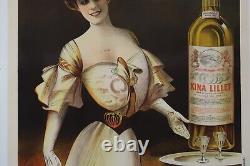 Ancienne affiche publicitaire ancienne 1900 KINA-LILLET
