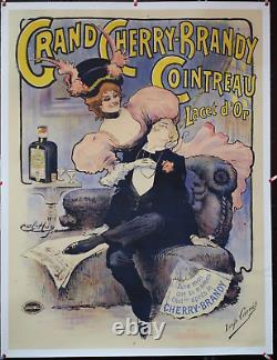 Ancienne affiche publicitaire ancienne Grand Cherry Brandy Coi