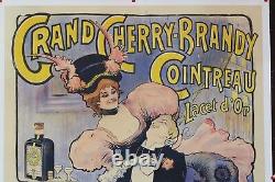 Ancienne affiche publicitaire ancienne Grand Cherry Brandy Coi