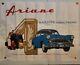 Ancienne Affiche Publicitaire Automobile Ariane