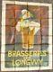 Ancienne Affiche Publicitaire Lithographique Bière Brasseries De Longwy Rare