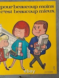 Ancienne affiche publicitaire magasin Magmod Strasbourg Haguenau d'après P. Fix