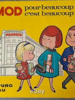 Ancienne affiche publicitaire magasin Magmod Strasbourg Haguenau d'après P. Fix