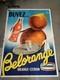 Ancienne Affiche Publicitaire Orange Citron Belorange 240x160 De Toni De 1950