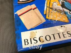 Ancienne affiche sur carton publicitaire biscottes Reinette pub commerce
