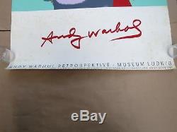 Andy Warhol Affiche Originale Marylin Monroe expo Ludwig museum 119 x 84,5cm