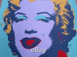 Andy Warhol Affiche Originale Marylin Monroe expo Ludwig museum 119 x 84,5cm