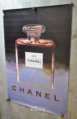 Andy Warhol / Chanel N°5. / Noir-Parme/ Grand Format. 47 x 63