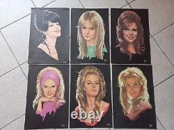 Aslan Lot De 6 Affiches Posters En Couleur Sur Fond Noir