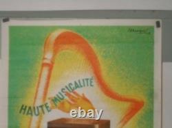 Autentique Affiche Ancienne Radio Ducretet Thomson